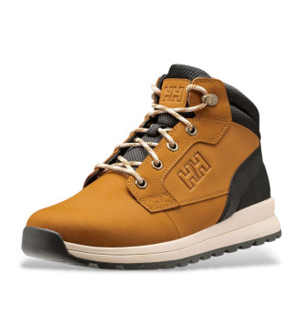 Helly Hansen Brązowe skórzane buty Kelvin Mid