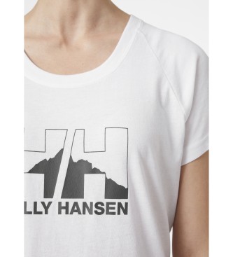 Helly Hansen W T-shirt branca da Nord Graphic Drop
