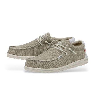 HeyDude Wally Geflochtene Mokassins beige