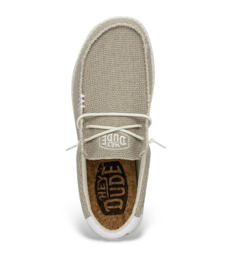 HeyDude Wally Gevlochten Mocassins beige