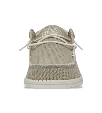 HeyDude Mocasines Wally Braided beige