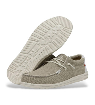 HeyDude Wally Gevlochten Mocassins beige