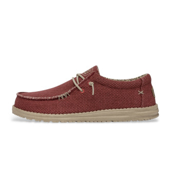 HeyDude Mocassins Wally Braided vermelho