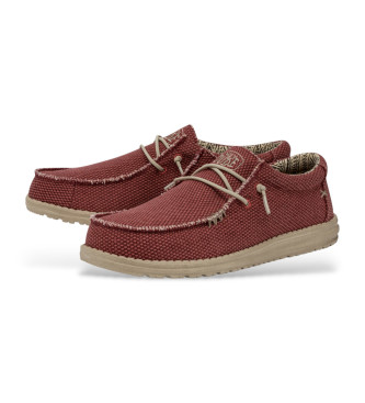 HeyDude Mocassins Wally Braided vermelho