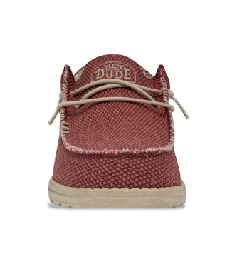 HeyDude Mocassins Wally Braided vermelho