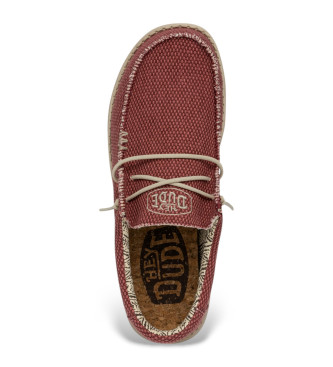 HeyDude Mocassins Wally Braided vermelho