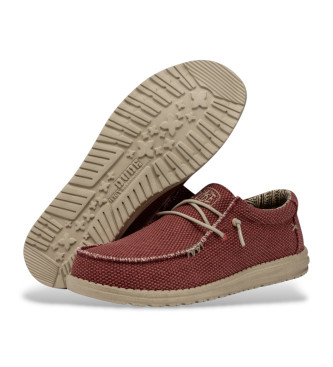 HeyDude Mocassins Wally Braided vermelho