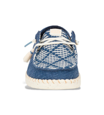 HeyDude Mocassins Wendy Funk Kustblauw
