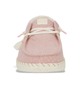 HeyDude Wendy Funk Jute Loafers roze