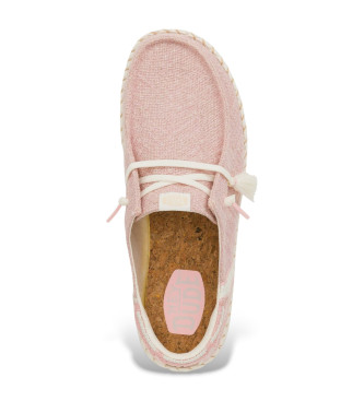 HeyDude Wendy Funk Jute Loafers roze