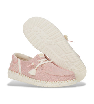 HeyDude Wendy Funk Jute Loafers roze