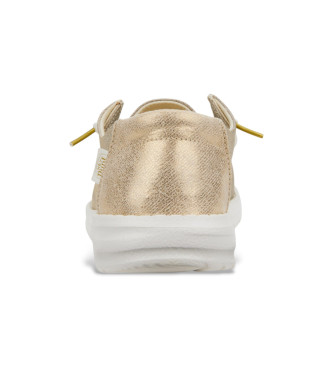 HeyDude Scarpe da barca beige Wendy Metallic Sparkle