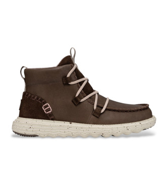 HeyDude Bottes en cuir marron Reyes