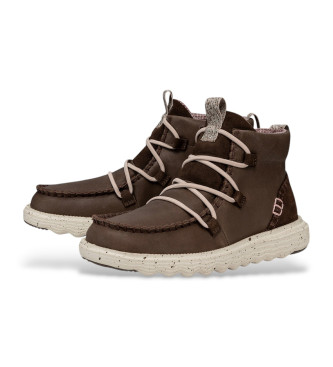 HeyDude Bottes en cuir marron Reyes