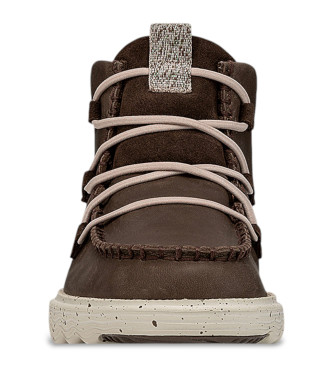 HeyDude Bottes en cuir marron Reyes