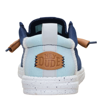 HeyDude Čevlji Wally Craft Linen navy