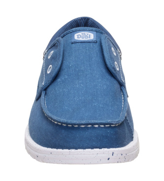 HeyDude Trainers Wally Cru Stretch Canvas blue