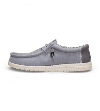 HeyDude Trainers Wally Stretch Canvas grey