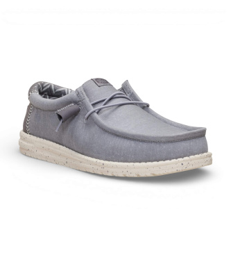 HeyDude Trainers Wally Stretch Canvas grey