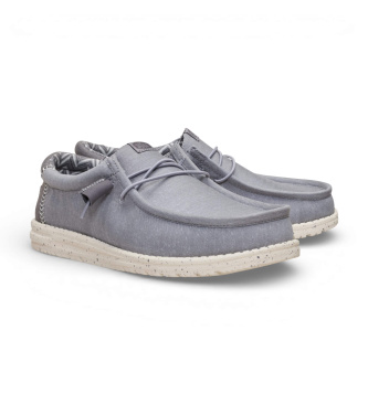 HeyDude Trainers Wally Stretch Canvas grey