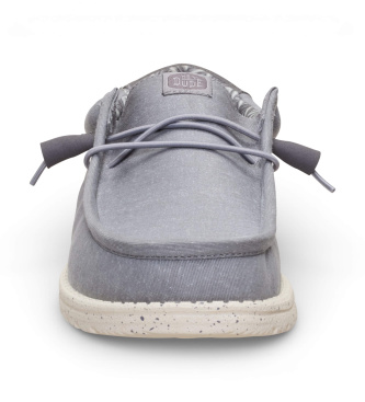 HeyDude Trainers Wally Stretch Canvas grey