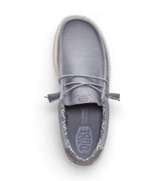 HeyDude Trainers Wally Stretch Canvas grey