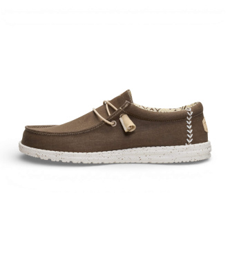HeyDude Trainers Wally Stretch Canvas brown