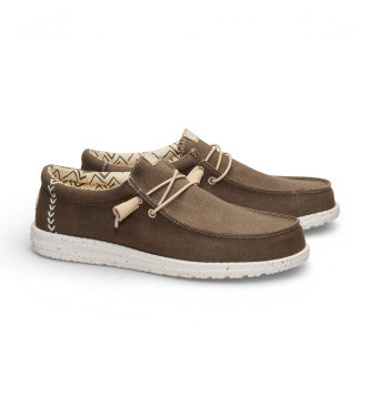HeyDude Trainers Wally Stretch Canvas brown
