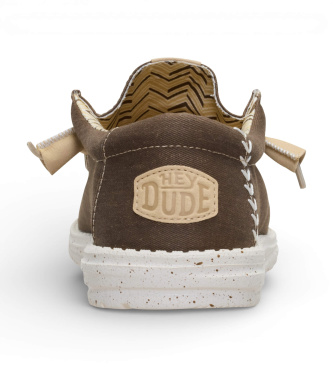 HeyDude Trainers Wally Stretch Canvas brown