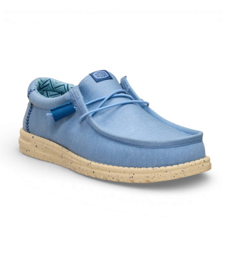 HeyDude Trainers Wally Stretch Canvas blauw