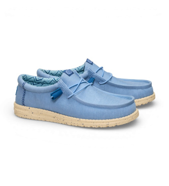 HeyDude Trainers Wally Stretch Canvas blauw