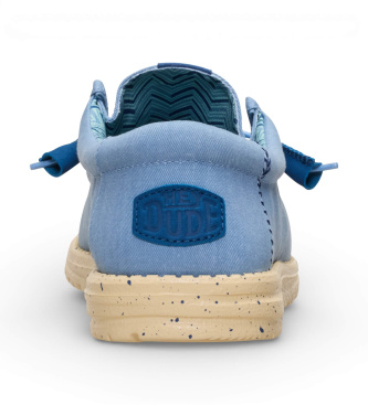 HeyDude Trainers Wally Stretch Canvas blauw