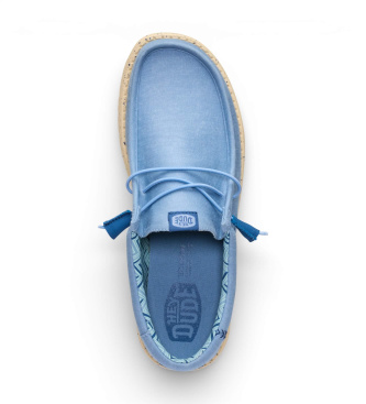 HeyDude Trainers Wally Stretch Canvas blauw