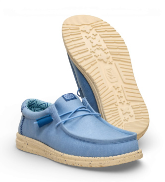 HeyDude Trainers Wally Stretch Canvas blauw