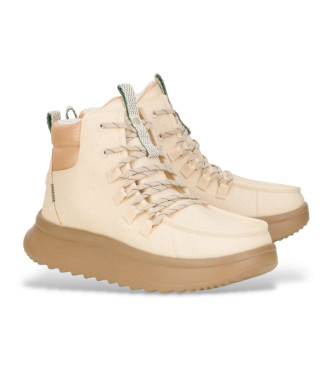 HeyDude Wendy Peak Beige hohe Turnschuhe