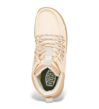 HeyDude Wendy Peak beige high top sneakers