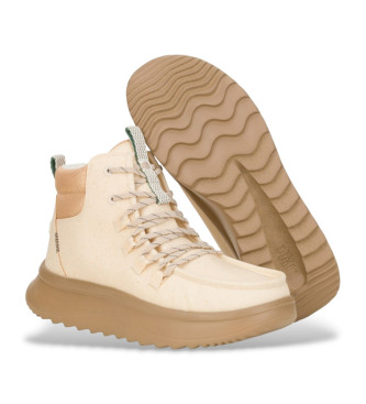 HeyDude Wendy Peak beige high top sneakers