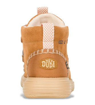 HeyDude Sneakers Reyes in pelle marrone