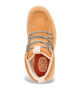 HeyDude Sneakers Reyes in pelle marrone