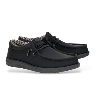 HeyDude Black Wally Classic Shoes