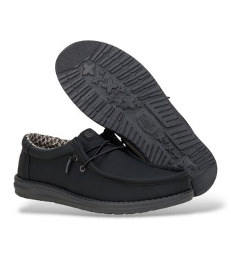 HeyDude Black Wally Classic Shoes