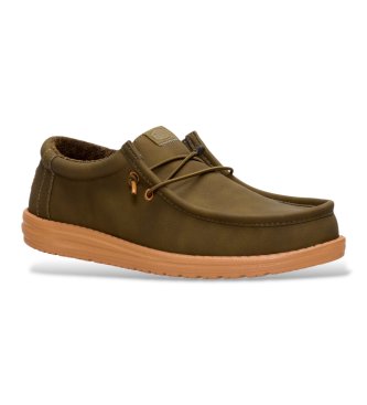 HeyDude Wally Classic sko i olivengrøn