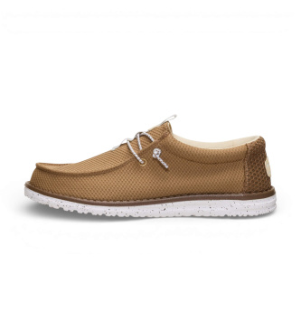 HeyDude Trainers Wally Mesh Neutrals brown
