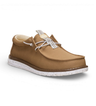 HeyDude Trainers Wally Mesh Neutrals brown