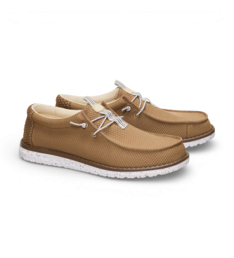 HeyDude Trainers Wally Mesh Neutrals brown