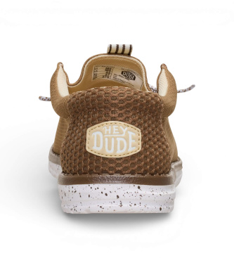 HeyDude Trainers Wally Mesh Neutrals brown