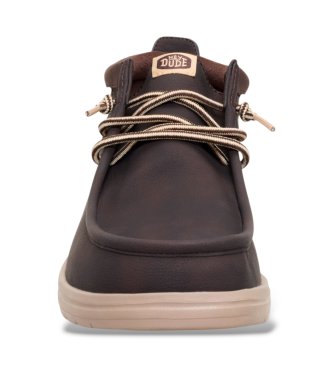 HeyDude Wally Mid Gripr Classic bruine schoenen