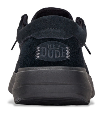 HeyDude Wally X sneakers i svart mocka