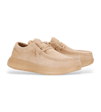 HeyDude Wally X beige sude sportschoenen