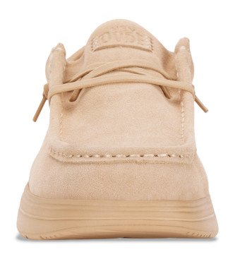 HeyDude Sneaker Wally X in camoscio beige